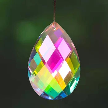Muy Bien 75mm Curcubeu Drop Crystal Prism Pandantiv Soare Veghe Curcubeu Filtru de Candelabru Părți DIY Romantic Acasă Decorare Nunta