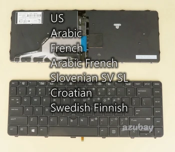 NE arabă, franceză, Slovenă croată SD FI Tastatura Pentru HP SN9142BL1 822338- 840801- 840800- 001 -171 -051 -FP1 -BA1 -B71 cu iluminare din spate