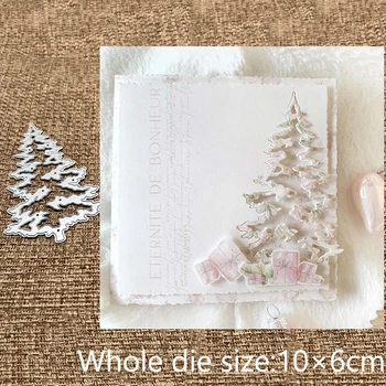 Noul Design Craft din Metal stencil mucegai Moare de Tăiere decorare pom de Crăciun album mor reduceri Album Carte de Hârtie Ambarcațiuni Relief