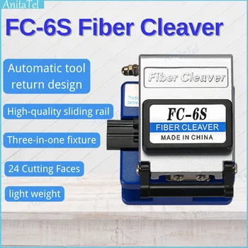 Noul FC-6S Fiber Cleaver Fibra Optica Cablu Cutter Cutit Cleaver Instrument FTTH Instrument de Tăiere Cu 16 Suprafața Lamei Materiale Metalice