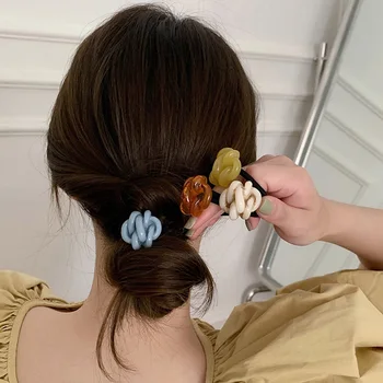 Nouă Femei din Coreea de Păr Corzi Temperament Benzile de Păr Banda de Cauciuc Elastic Coada de cal Titularul de Mestecat pentru Legături de Păr Elasticele Hairband