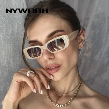 NYWOOH Moda Dreptunghi ochelari de Soare Femei Bărbați Vintage Mici Ochelari de sex Feminin Brand de Lux Gradient de Înaltă Calitate Ochelari de Soare