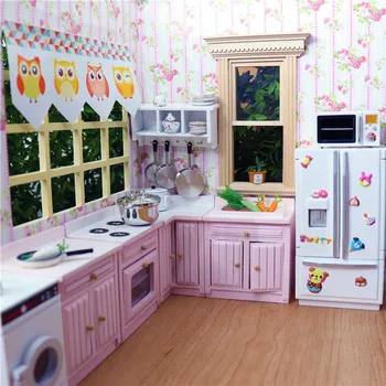 Obitsu11 păpuși miniaturale de mobilier accesorii bucatarie mini cabinetului chiuveta de gătit contor model de jucărie