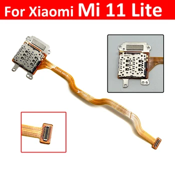 Original Pentru Xiaomi Mi 11 Mi11 Lite M2101k9ag Cartelei SIM Tray Slot Cititor de Priza Cablu Flex