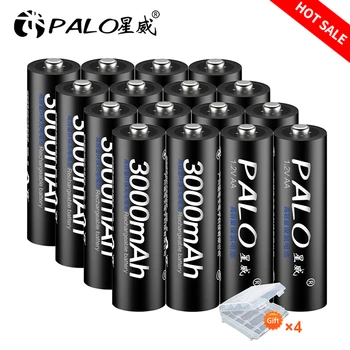 PALO AA Baterii Reîncărcabile Aa 1.2 v Nimh Baterie Reîncărcabilă 2A Batteria Lanterna Led-uri Baterie en-Gros