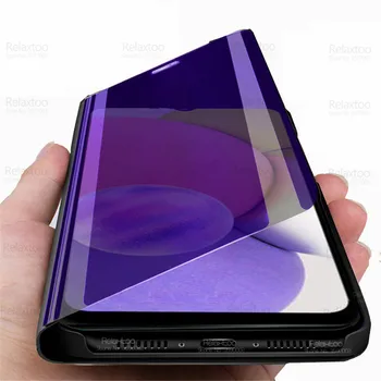 Pentru Samsung Galaxy A03s Caz Smart Mirror Magnetic Flip Acoperă Pentru SamsungA03s O 03s O 03 A03 s Suport Antișoc Proteja Funda