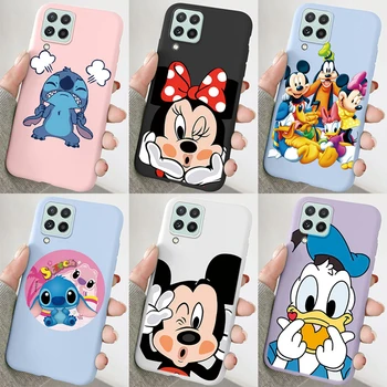 pentru Samsung Galaxy A12 M12 F12 F M 12 Telefon Caz Drăguț Minnie Mouse Mickey, Donald, Daisy Duck Cusatura Moale TPU Silicon Acoperă