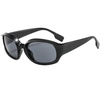 Piața de moda ochelari de Soare pentru Femei Brand de Lux în aer liber Scut Oval Ochelari de Soare Pentru Barbati UV400 Trendy Rotund Ochelari Unisex Nuante
