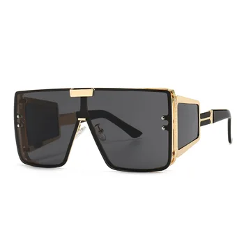 Piața Supradimensionate O Lentilă de ochelari de Soare Retro Bărbați Femei de Moda Nuante UV400 Ochelari de Epocă
