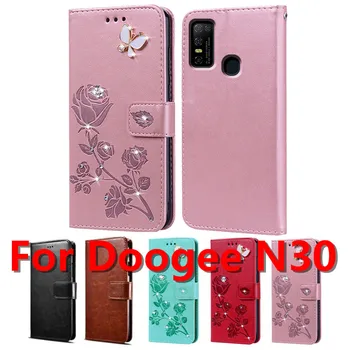 Piele PU Caz Telefon pentru Doogee N30 Caz Flip pentru Doogee N 30 de Afaceri Portofel Caz Silicon Moale Capacul din Spate
