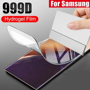 Protecție Hidrogel Film pentru Samsung Galaxy Nota 20 10 Ultra Lite S20 FE S21 Ultra S10 5G Plus (Nu de Sticla) Ecran Protector Folie