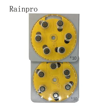 Rainpro 12BUC/LOT(2 PACHETE) de zinc aer E10 A10 10 PR70 buton baterie pentru aparat auditiv mai buna calitate