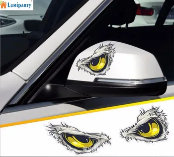 Reflectorizante Ochii 3D Decalcomanii Autocolante Auto Retrovizoare Oglinda Auto Capul Styling Autocolant Pentru Mașină Corpul de la Cap Oglinda Retrovizoare
