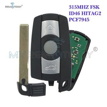 Remtekey de la distanță Inteligent Cheie 3 butoane cheie de Masina PCF7945 CIP ID46 pentru BMW 315Mhz FCC KR55WK49127 E60 E61 E46 328i 335i 528i 535i 550i