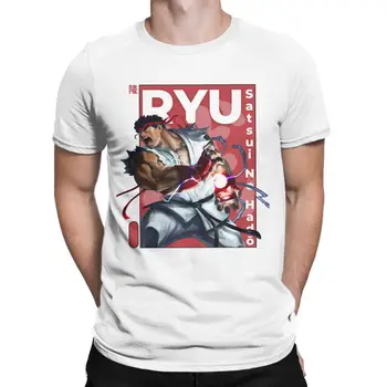 Retro Ryu Luptători de Stradă pentru Bărbați Tricou Echipajul Gât Prietenul Streetwear Tricouri Maneca Scurta Tricou Adult Topuri