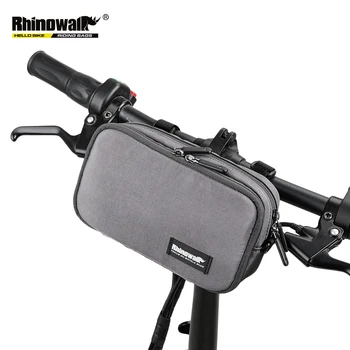 RHINOWALK Bicicleta Ghidon Sac Multi-Funcțional rezistent la apa pentru Bicicleta Telefon Mobil Caz Negru Gri Culori de Mare Capacitate X2011