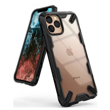 Ringke Fusion X pentru iPhone 11 Pro Max Cazul Grele Absorbție de Șoc Transparent Greu PC-ul Înapoi Moale TPU Cadru Hibrid Acoperi