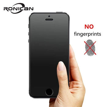 RONICAN Nici o Amprentă digitală Premium Temperat Pahar Ecran Protector Pentru iphone 5 5c Sticlă Mată Folie de Protecție Pentru iPhone 5s SE