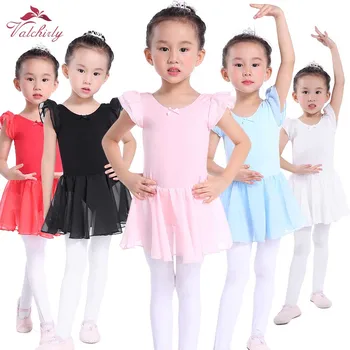 Roz Rochie de Balet Copii Fustei de Balet de Dans Poarte Costume de Balet Tricouri pentru Fata Balerina