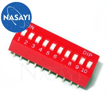 Roșu comutator DIP DS-10 (10 biți)