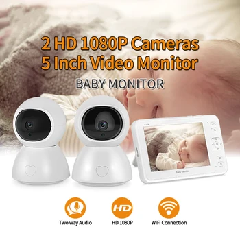 SECTEC 5 inch Video Baby Monitor Viziune de Noapte 1 Ecran 2/3 Camera de Supraveghere 1080P Camera de Securitate aparat de Fotografiat Babysitter Babyfoon