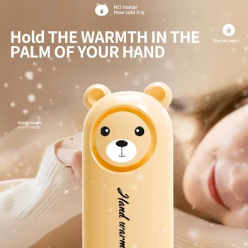 Soba de Încălzit de Mână Mic Urs Mâinile Calde Mini Stil Portabil Student Drăguț desen Animat USB Încărcător de Telefon Mobil Portabil Putere Banca