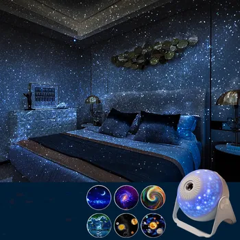 Steaua Lumini de Noapte Proiector Galaxy Proiector 360° Reglabil Planetariu Cerul de Noapte Proiector de Lumina pentru Dormitor Copii Home Theater