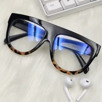 Supradimensionat Anti Blue Light Ochelari Rame Vintage Ochi de Pisica Stil Optic Ochelari pentru Lectură Femei Ochelari de Oculos De Sol