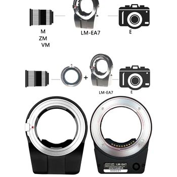 TECHART Pro LM-EA7 AF Obiectiv Inel Adaptor pentru Lentile Leica M & Sony E FE Montare Baioneta aparatului Foto Corpul CRX/CY/DKL/EXA/AR/LR/QBM-NEX