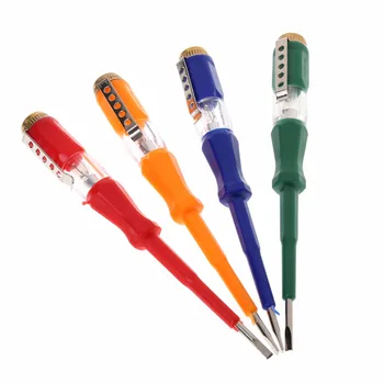 Test Pen Portabil Plat Șurubelniță Electrică Instrument de Utilitate Lumină Dispozitiv cu Șurub conducător auto Unelte de Mana cu LED Tester de Tensiune Colorate