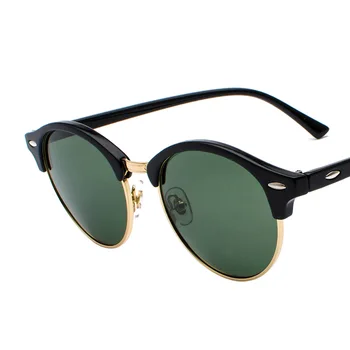 TR90 Epocă Polarizat ochelari de Soare Femei 2021 Retro Rotund Bărbați ochelari de Soare UV400 Driver Anti-orbire Ochelari de Soare Pentru Barbati