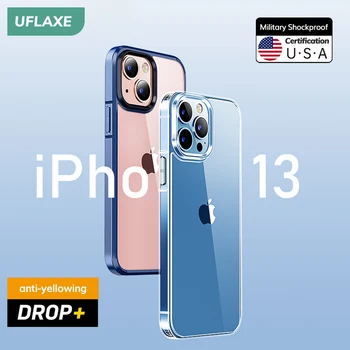 UFLAXE la Șocuri Greu de Caz pentru Apple iPhone 13 / 13 Pro / 13 Pro Max / 13 Mini Germania Bayer 4K HD Clar anti-galben Carcasa