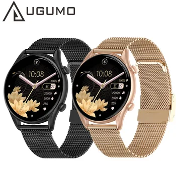 UGUMO NOUL Smart Touch Ecran Ceas de Lux Bărbați Femei Smartwatch Ceas Brățară de Fitness Tensiunii Arteriale Monitorizarea ritmului Cardiac