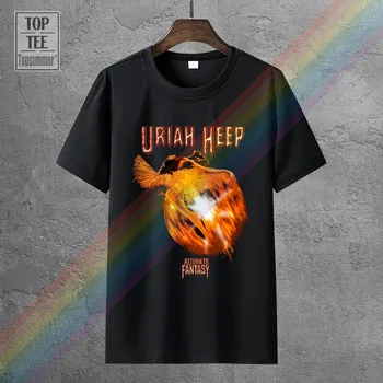 Uriah Heep A Reveni La Fantezie'75 Hard Rock Deep Purple Nazaret Negru T-Shirt Tricou Maneca Vara Barbati Tee Topuri Haine