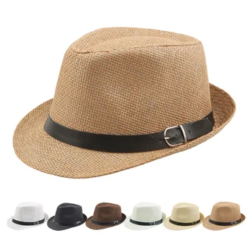 Vara Retro Pălării pentru Bărbați Retro Paie Jazz Palarie Adult Pălării Melon Versiunea Clasica Chapeau Pălării Mari Refuz Pălării Pentru Bărbați Pălării pentru Biserică