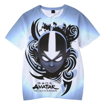 Vara T-Shirt Avatar The Last Airbender Anime 3D de Imprimare Bărbați Femei Streetwear Harajuku T-Shirt Băiat Fată de Moda de Top