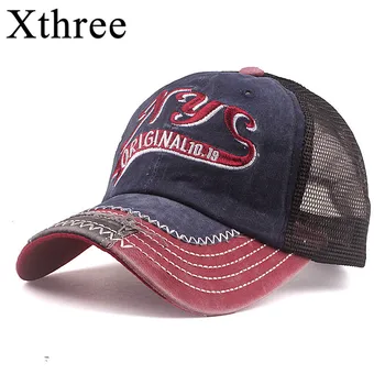 Xthree De Vară Șapcă De Baseball Capac Plasă Femei Pălării Pentru Bărbați Os Casquette Hip Hop Snapback Casual Gorra Reglabil Bumbac Pălărie Capace