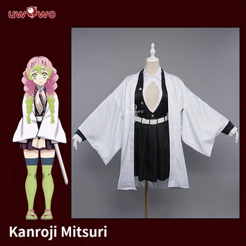 În Stoc UWOWO Anime Demon Slayer Kanjiro Mitsuri Cosplay Costum Kanjiro Mitsuri Kimetsu nu Yaiba Anime Kimono Dress Roly Juca